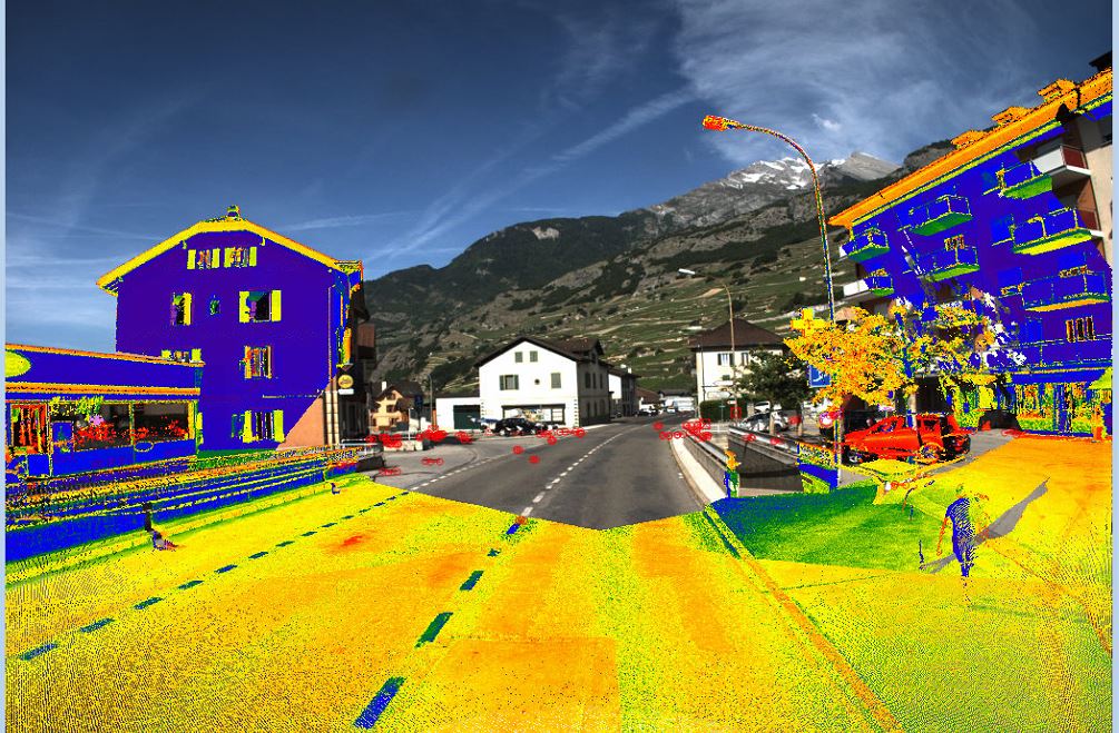 Mobile Mapping – Centre du village de Vétroz